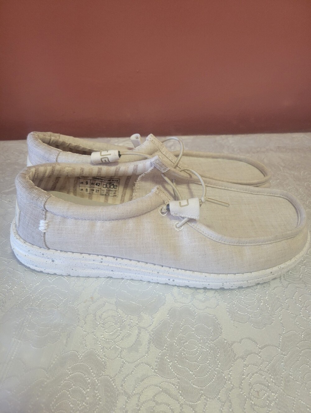 Hey Dude- Linen Cottonwood Men's Casual Shoe - Natural Linen